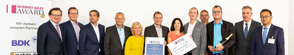 01.10.2018 – 3. PLATZ BEIM INTERNET SALES AWARD