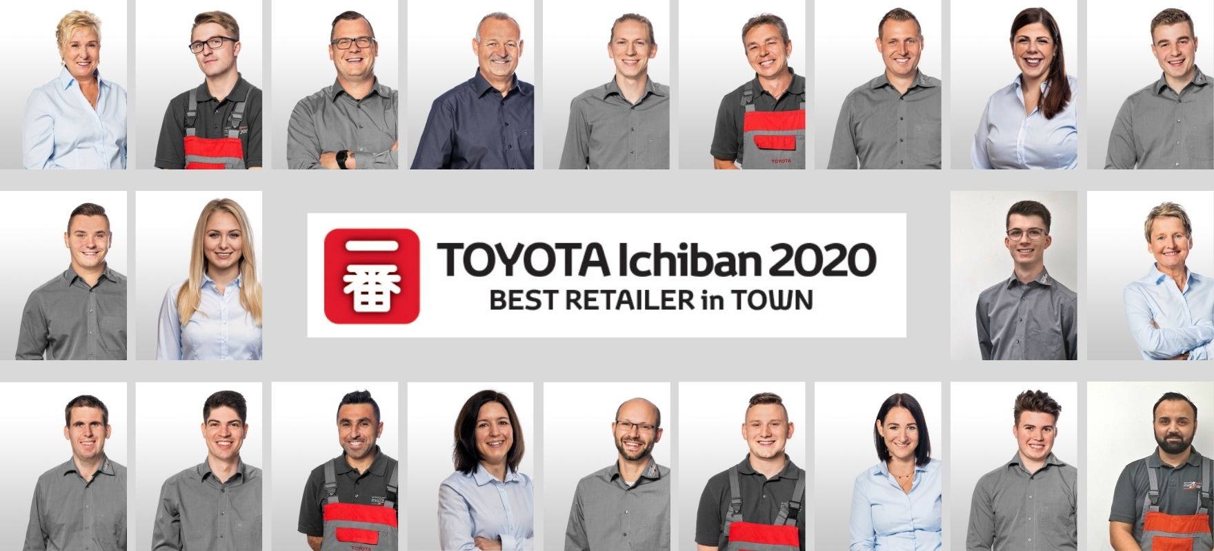 Team Toyota Metzger mit der Auszeichnung als bester deutscher Toyota Haendler Ichiban 2020