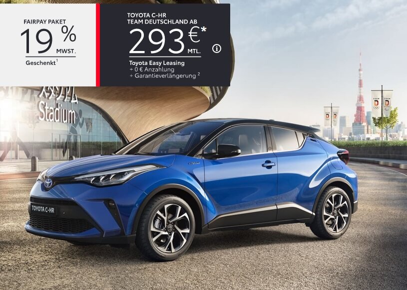 Toyota C-HR Team Deutschland FairPAY Aktion