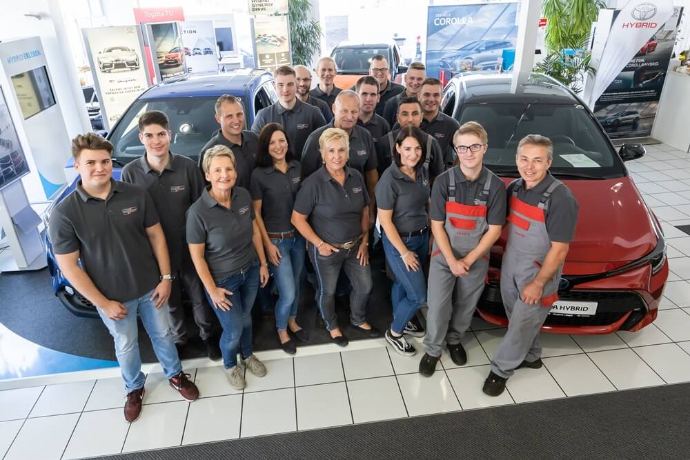 Das Team vom Toyota Autohaus Metzger in Widdern