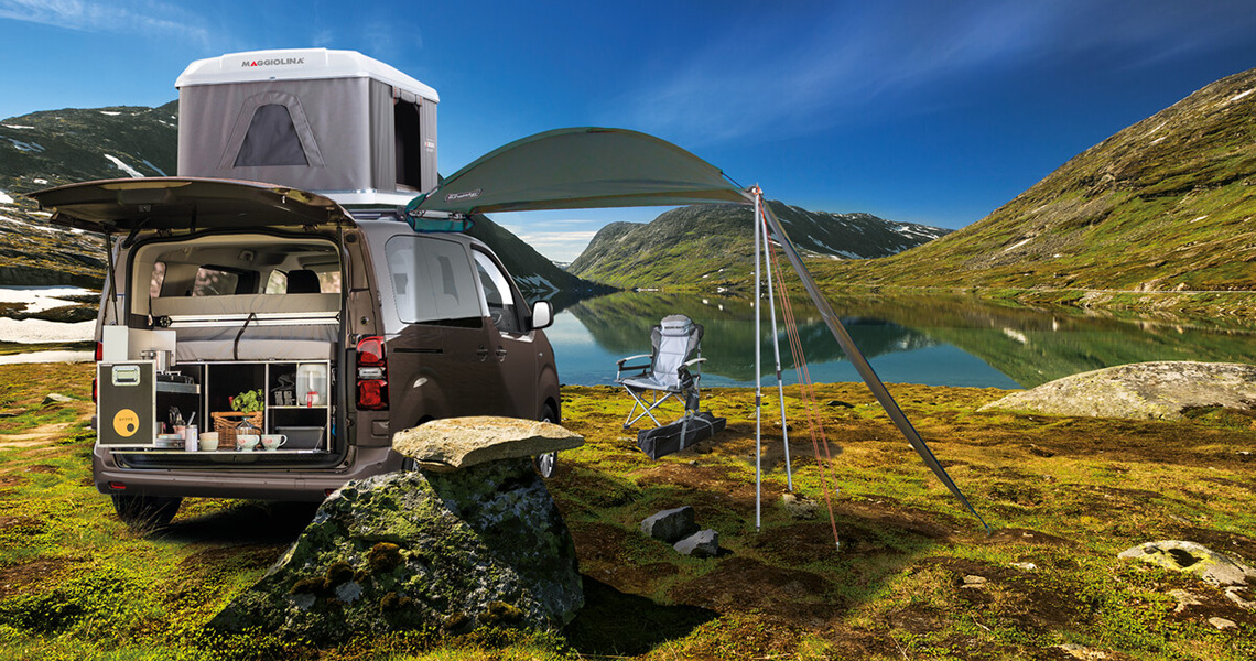 Camping mit dem Toyota Proace als Camper Van