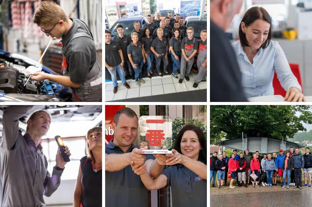 Autohaus-Metzger-Team-Collage Team Toyota Metzger in Widdern bei Neckarsulm