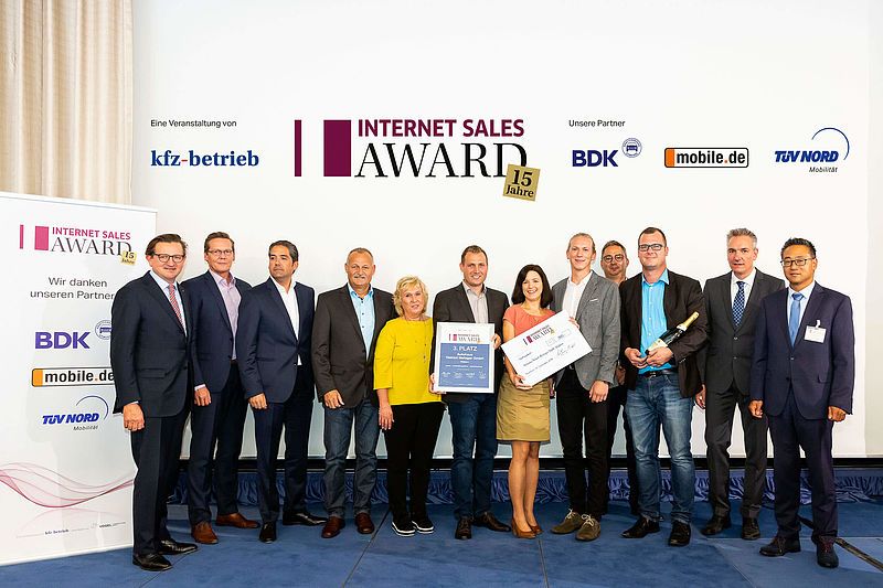 01.10.2018 – 3. PLATZ BEIM INTERNET SALES AWARD